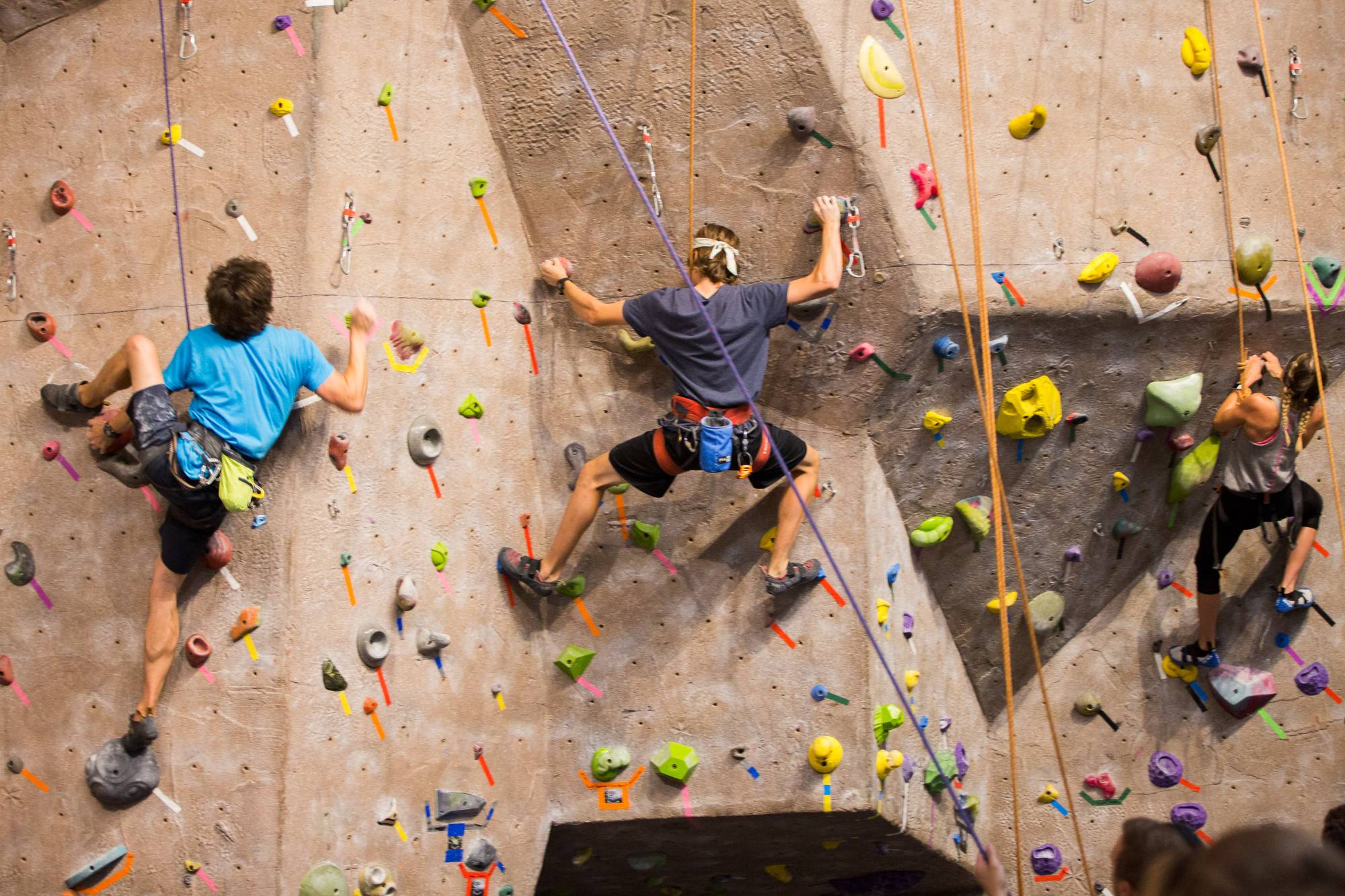 climbing center wall